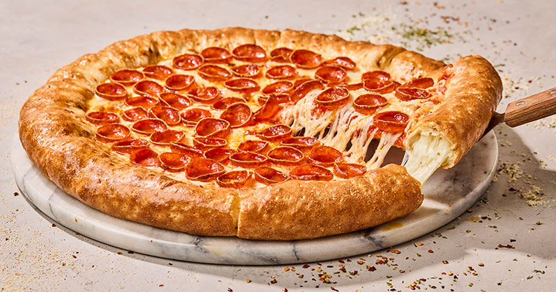 Vocelli Pizza Franchise Opportunity, stuffed crust pizza